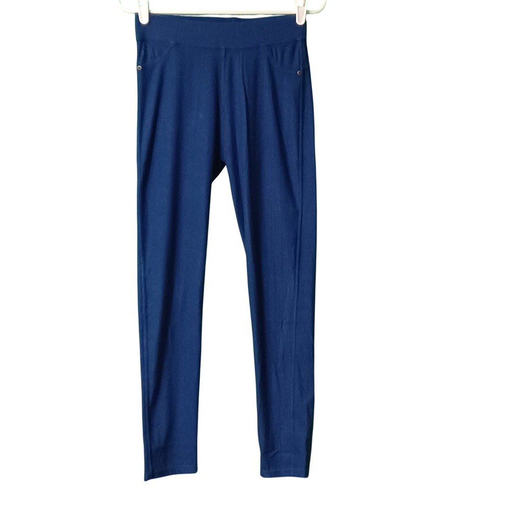 Rustic Leopard‎ Boutique Blue Jeggings High Waist Skinny Leggings One Size NWT